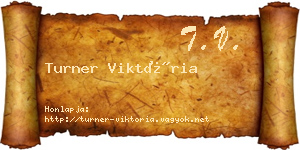 Turner Viktória névjegykártya